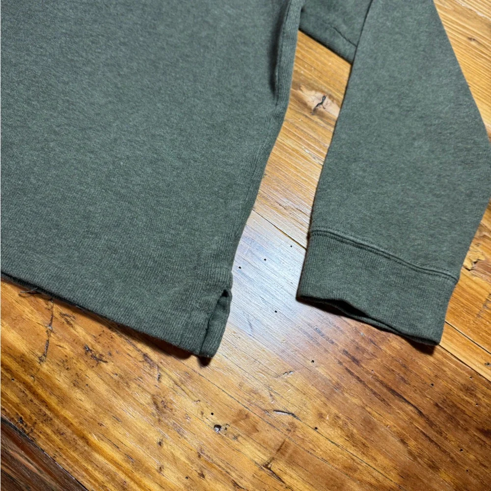 Polo Ralph Lauren Men’s‎ Olive Green 100% Cotton 1/4 Zip Sweater Purple Pony XL
